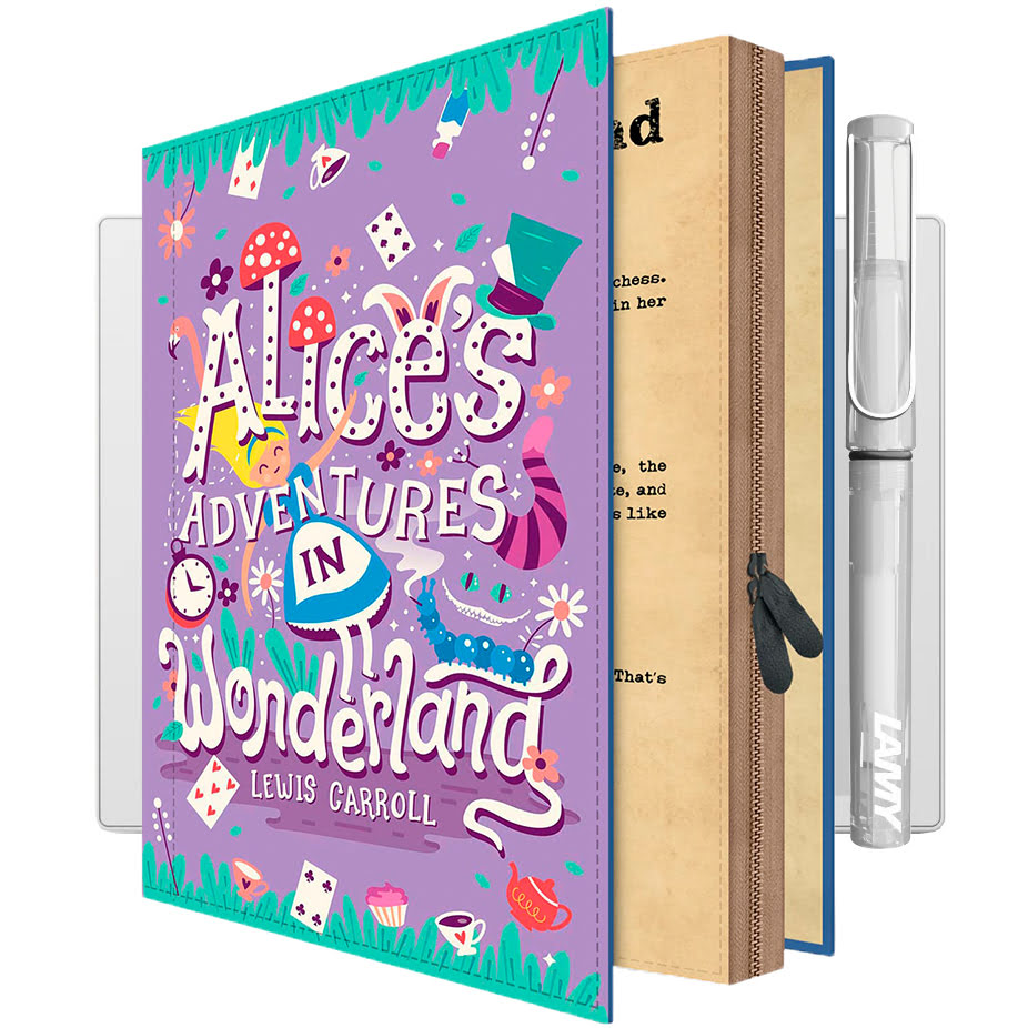 ALICE IM WUNDERLAND Supernote A5 X2 Manta Hülle