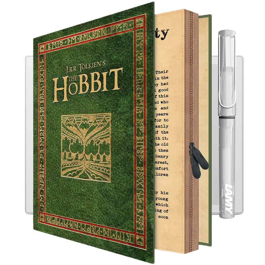 Supernote A6X2 Nomad Folio Case Hobbit Bücherregal