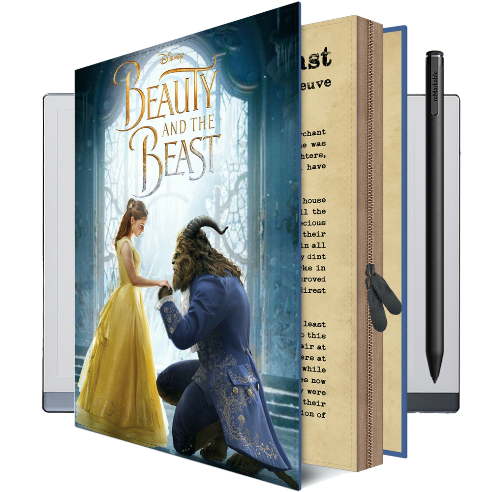 Supernote A6X2 Nomad Case Folio Disney Beauty and The Beast Book