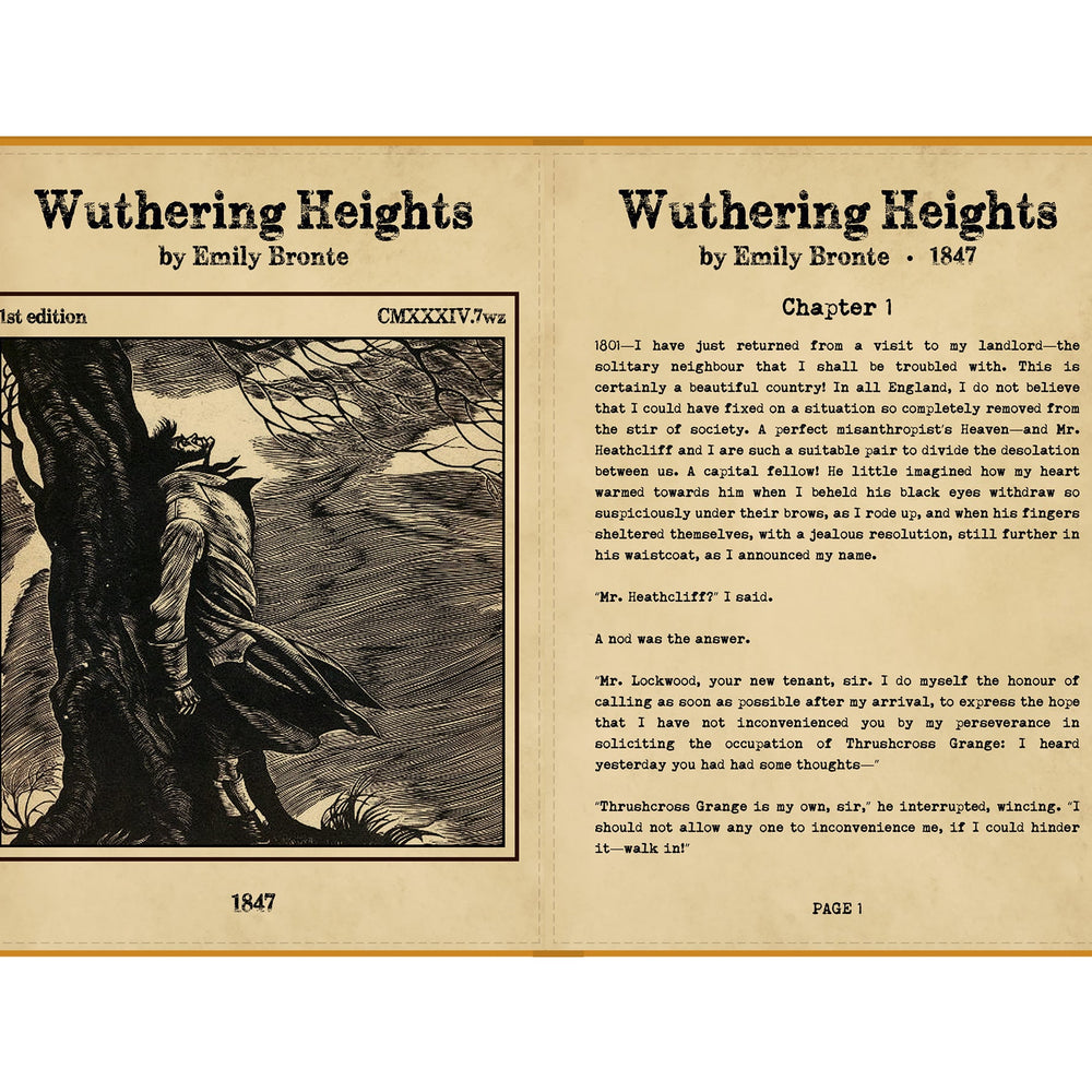 
                      
                        2024 M2 iPad Air 11 inch Case Wuthering Heights Book iPad Case
                      
                    