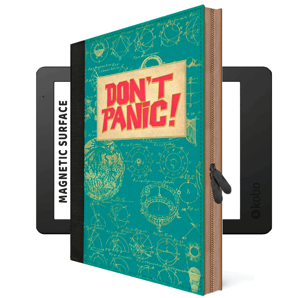 Kobo Libra Colour Case Don't Panic Book Case