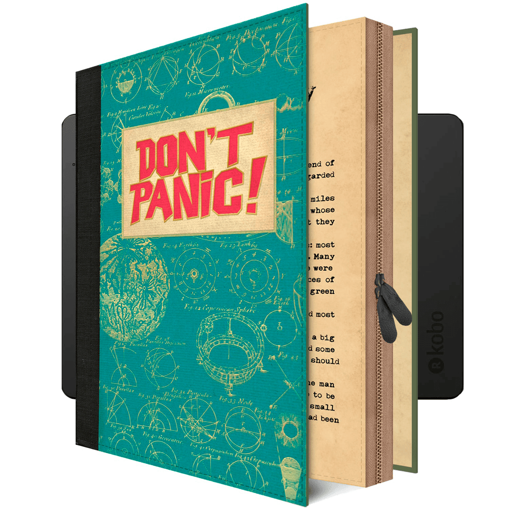 Kobo Libra Colour Case Don't Panic Book Case