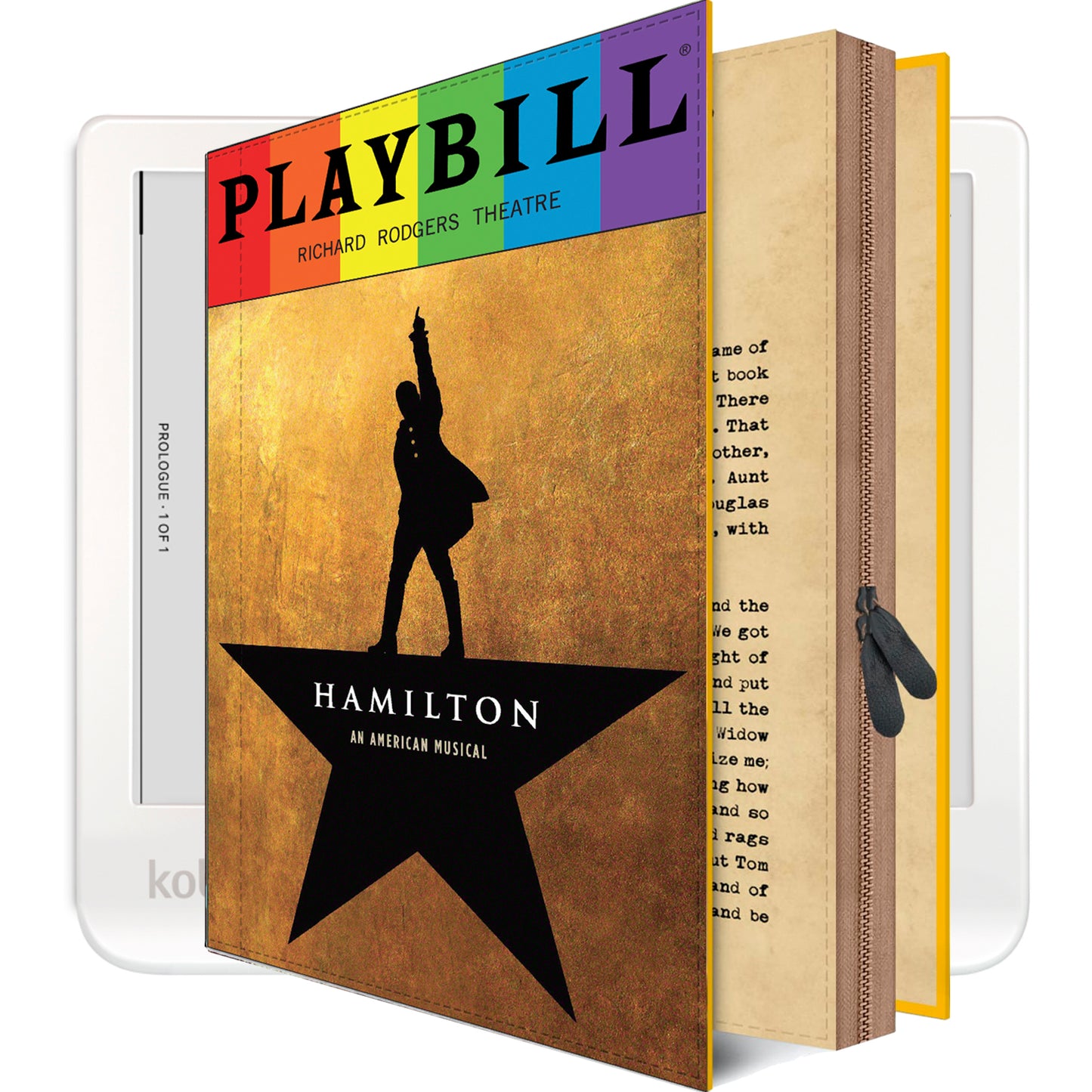 Kobo Libra Colour Case Pen Holder PLAYBILL HAMILTON