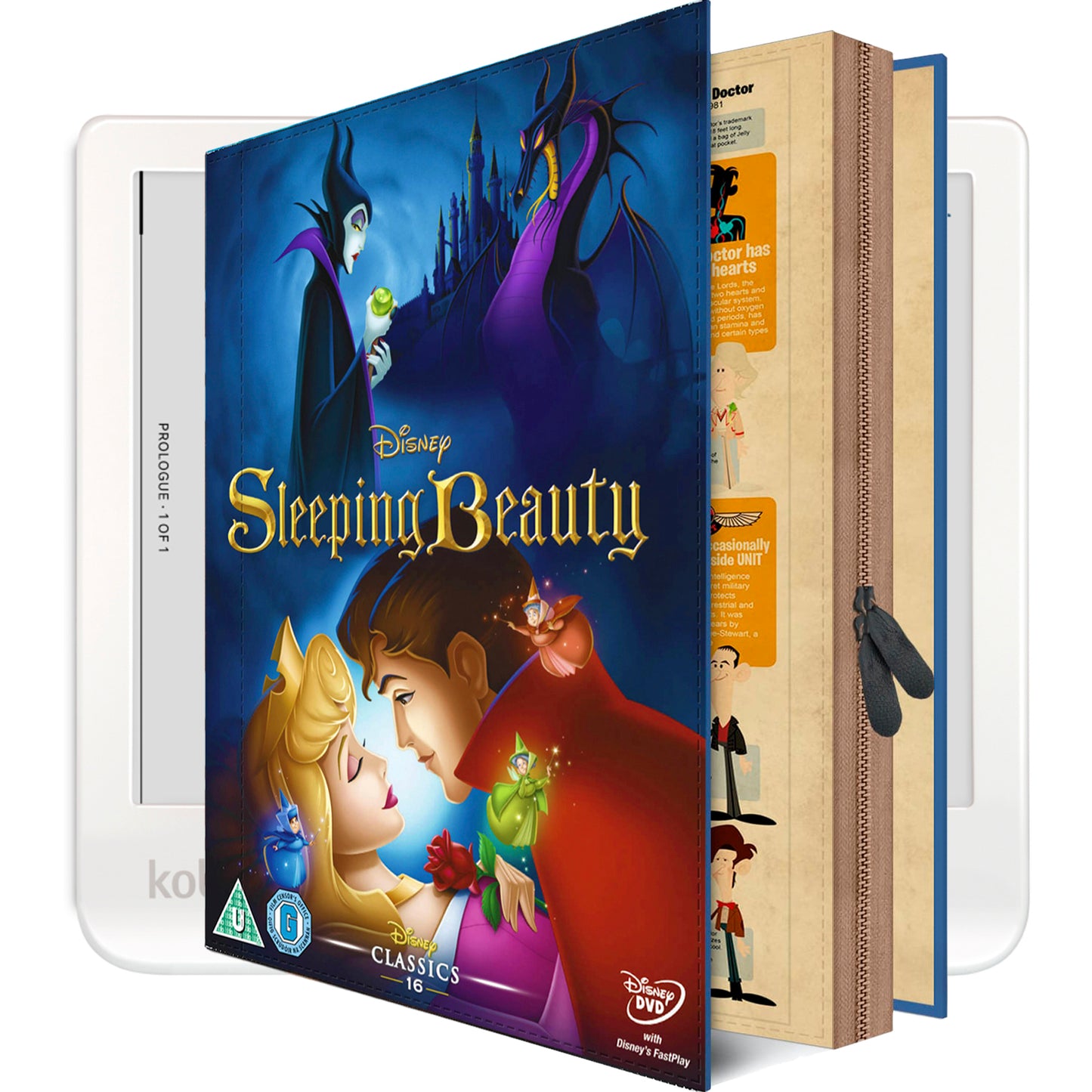 Kobo Libra Colour Case Pen Holder SLEEPING BEAUTY