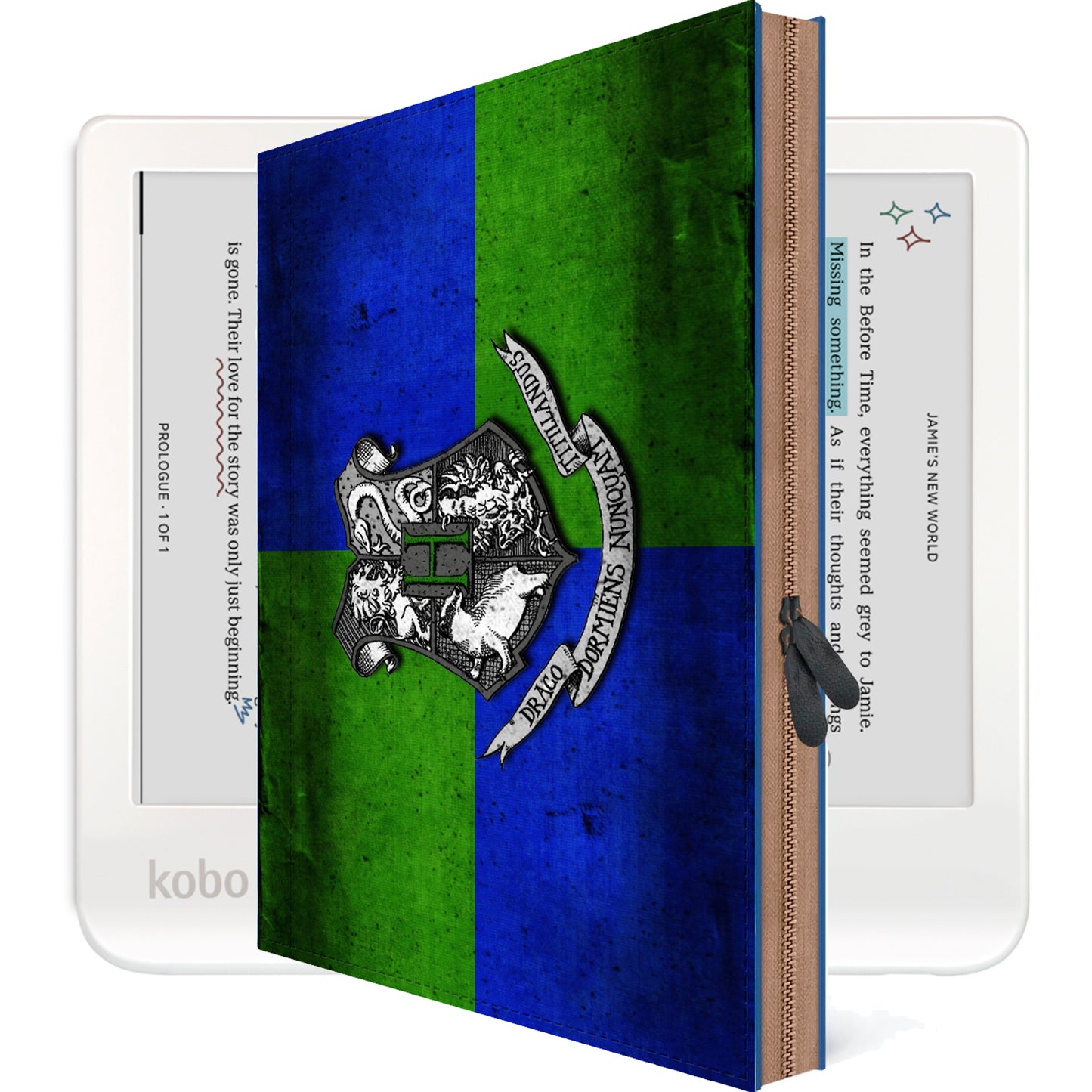 Kobo Libra Colour Case Pen Holder SLYTHERIN