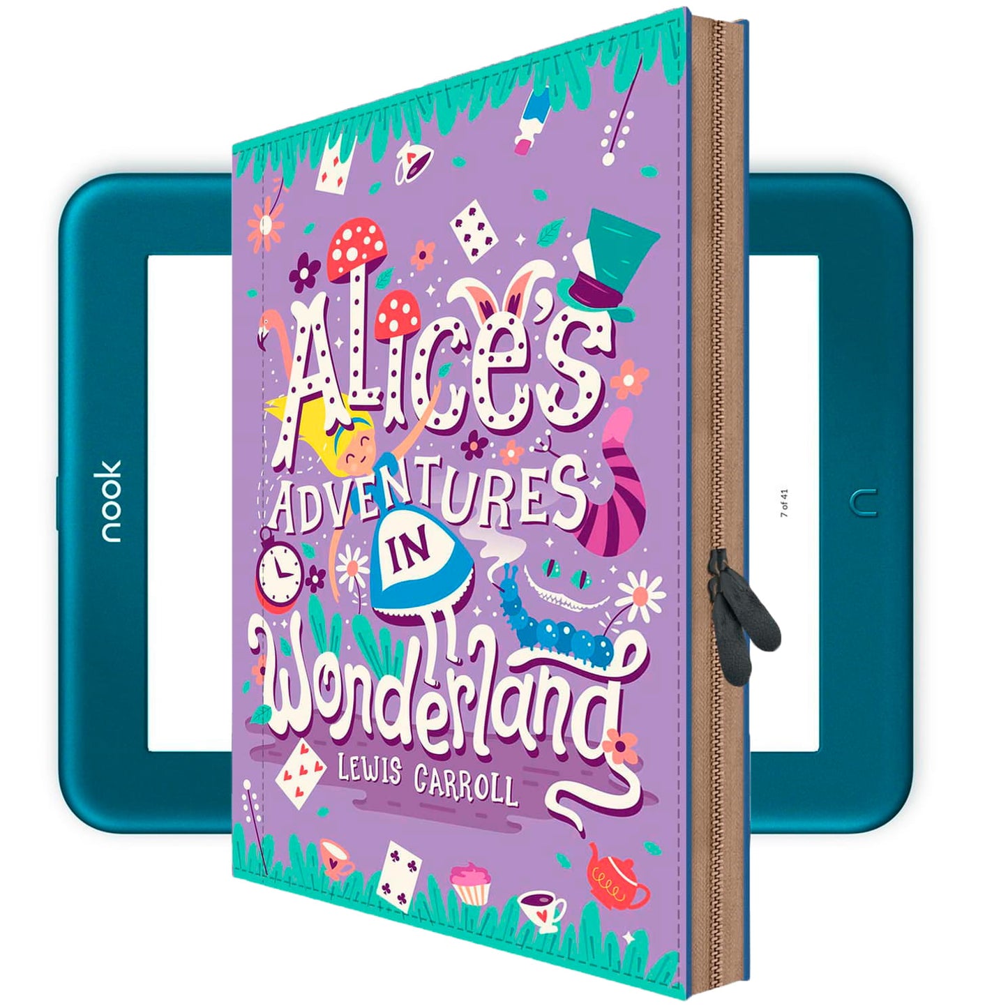 Nook GlowLight 4 4e Plus Case – ALICE IN WONDERLAND