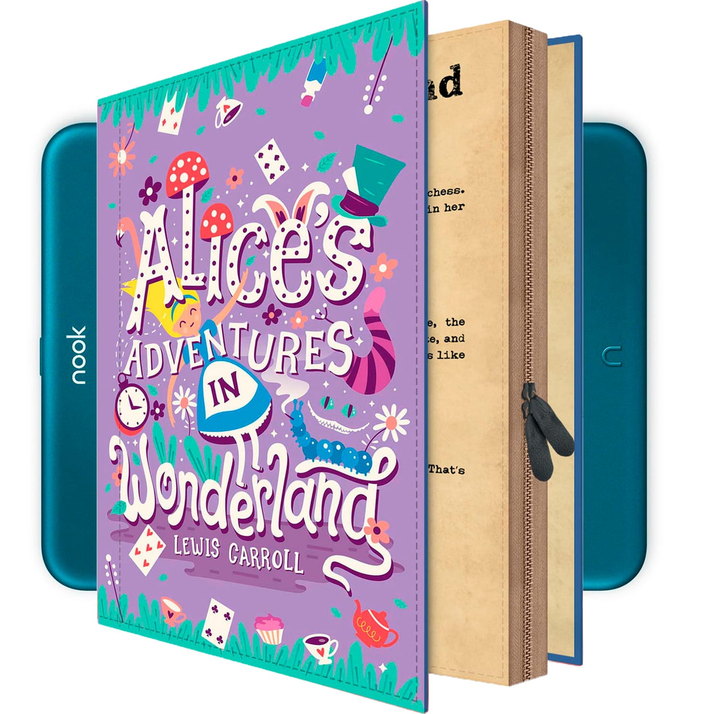 Nook GlowLight 4 4e Plus Case – ALICE IN WONDERLAND