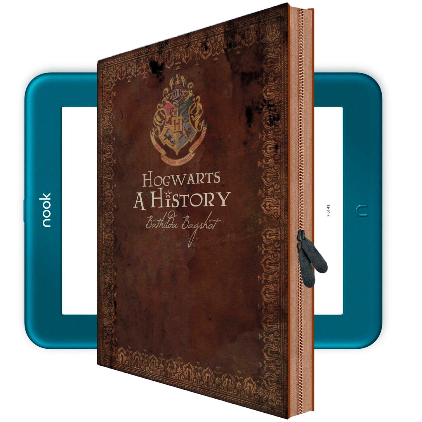 Nook GlowLight 4 4e Plus Case HOGWARTS Book Cover