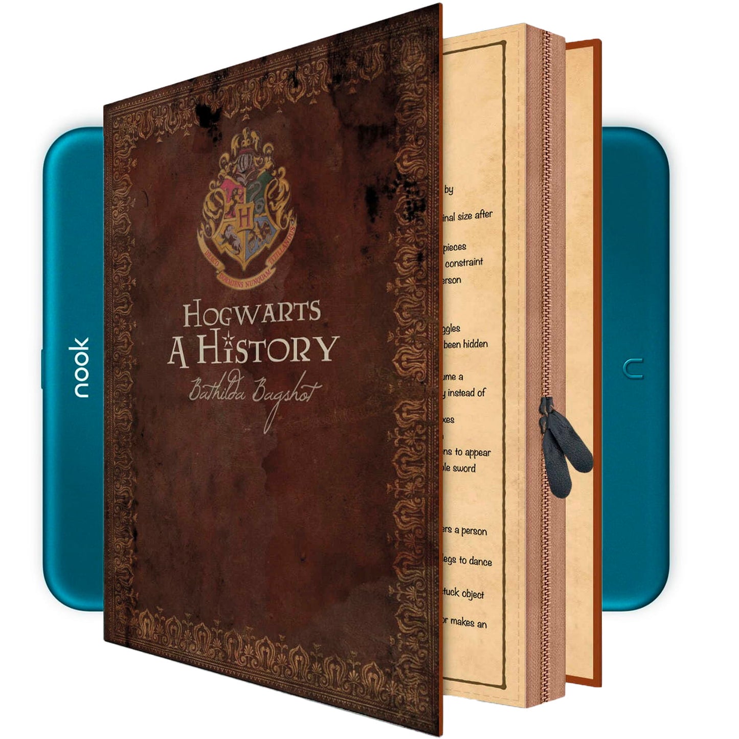Nook GlowLight 4 4e Plus Case HOGWARTS Book Cover