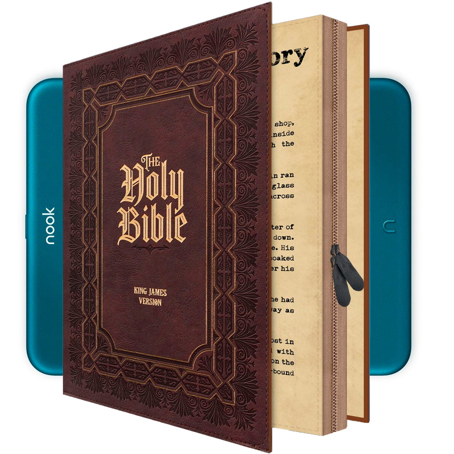 Nook GlowLight 4 4e Plus Case - HOLY BIBLE Book Cover