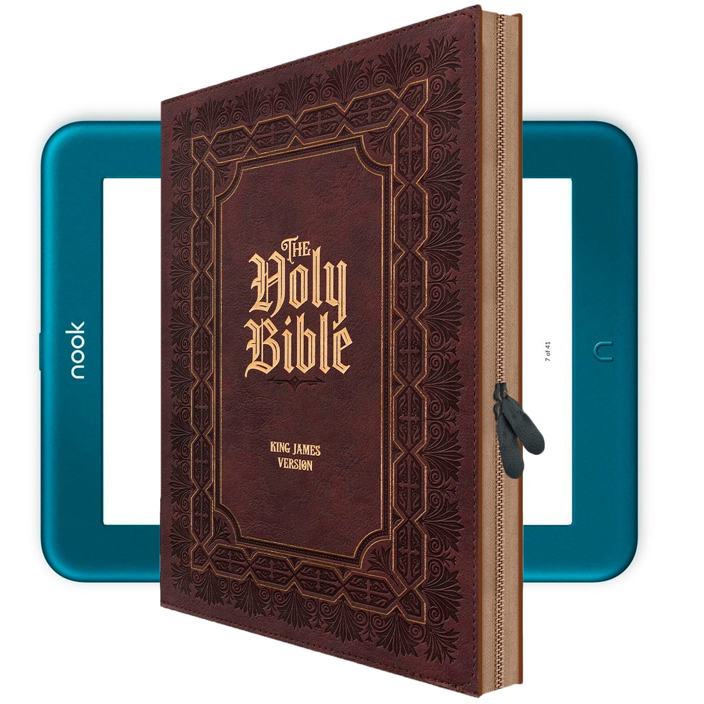 Nook GlowLight 4 4e Plus Case - HOLY BIBLE Book Cover