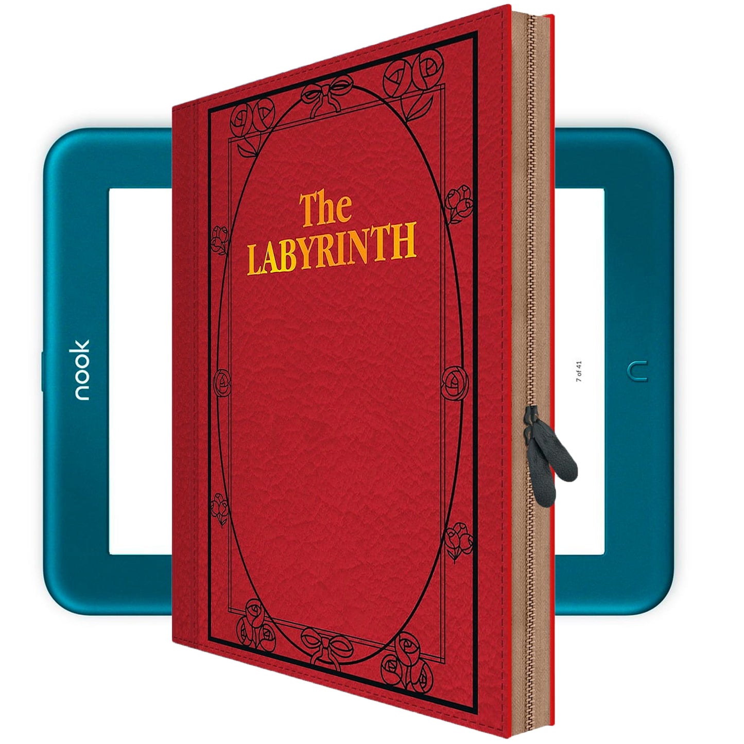 Nook GlowLight 4 4e Plus Case THE LABYRINTH Book Cover