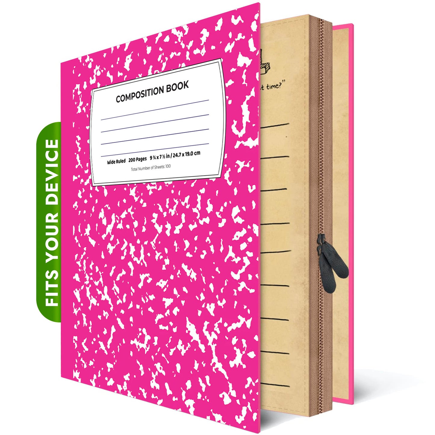 PINK COMPOSITION BOOK Onyx Boox Tab Ultra C Pro Case