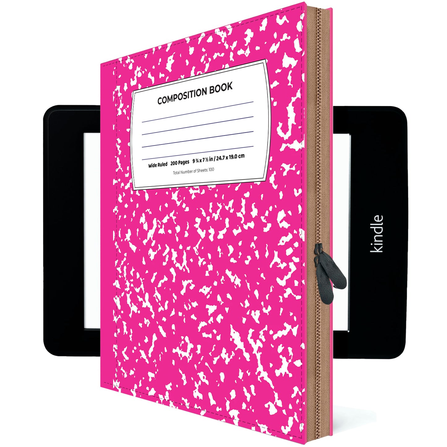 Pink COMPOSITION BOOK Kindle Scribe Case