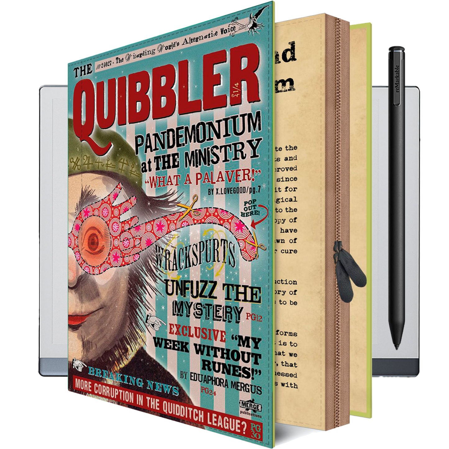 Quibbler Magazine reMarkable Case