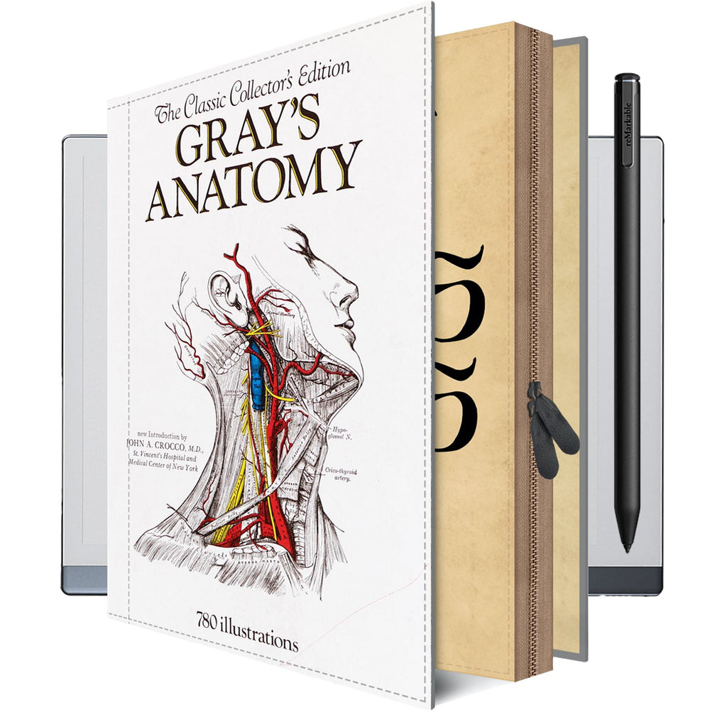 reMarkable Paper Pro Move Case GRAY'S ANATOMY