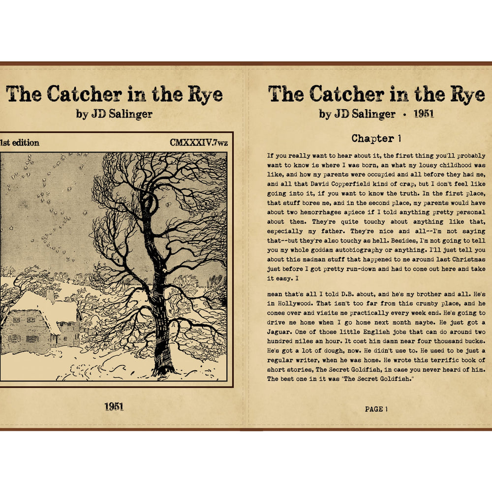 
                      
                        16-inch Macbook Pro M2 Case Cather in The Rye Book Laptop Case
                      
                    