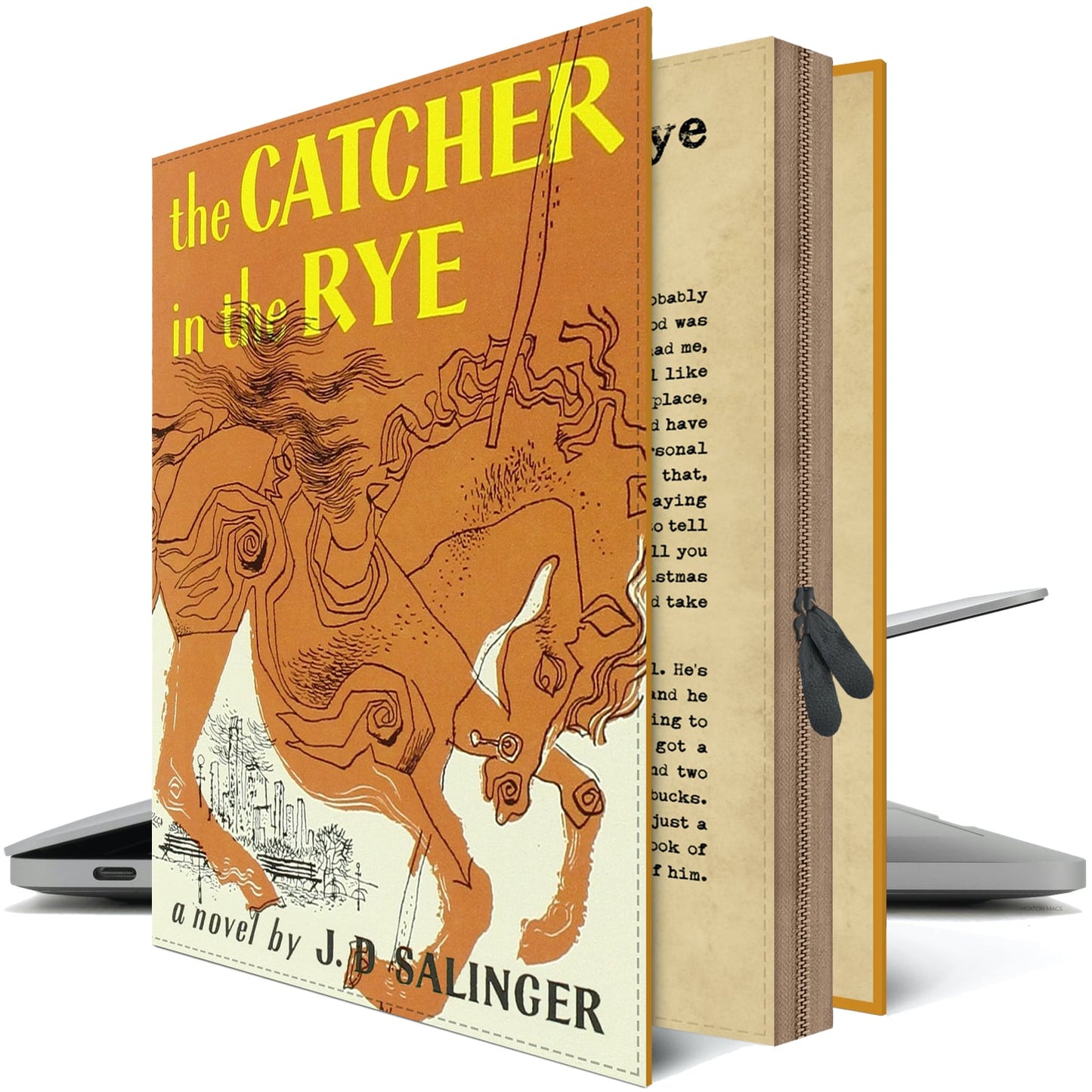 CATCHER IN THE RYE Laptop Case | 16" Macbook Pro Case 16 inch Macbook Pro Sleeve 16" Macbook Pro Cover Mac Pro 16 inch Book Sleeve Book Laptop case 16in