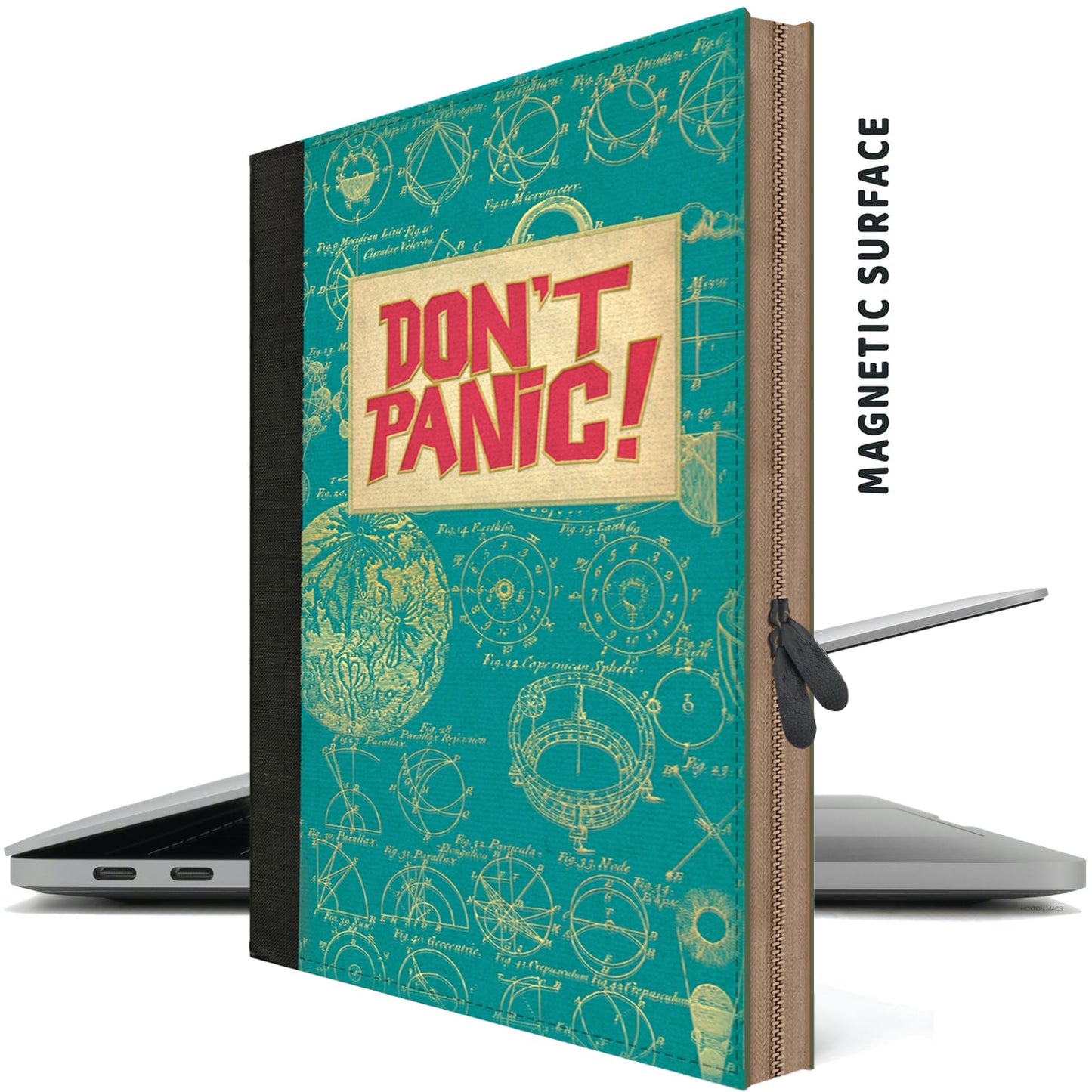 DON'T PANIC Laptop Case | Lenovo Ideapad 3 Chromebook Model 14m836 Laptop Case, HP Spectre x360 15.6 inch Case, Asus ROG 17 inch Zephyrus 68 Laptop Case, Acer Swift 3 14" Laptop Case